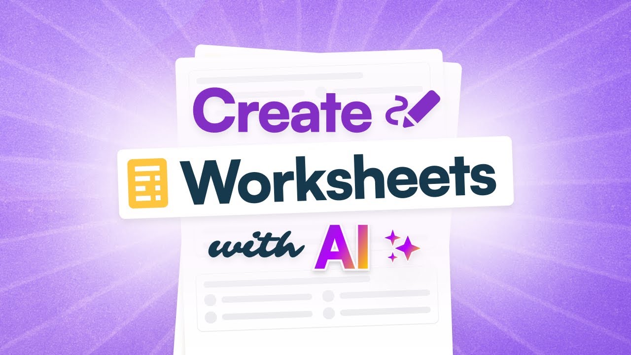How to create math worksheets with AI