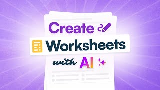 How to create math worksheets with AI