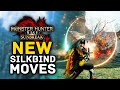 Monster Hunter Rise Sunbreak - NEW Silkbind Weapon Moves & Hunting Actions