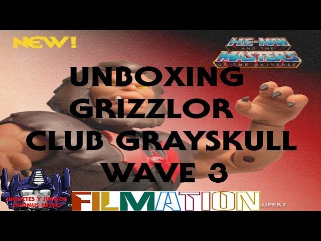 Vídeo relacionado con SUPER7 Masters of The Universe Reaction Action Figure Wave 5 Grizzlor 10 cm