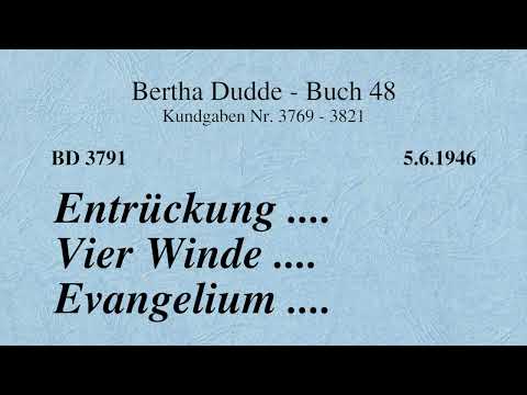 BD 3791 - ENTRÜCKUNG .... VIER WINDE .... EVANGELIUM ....