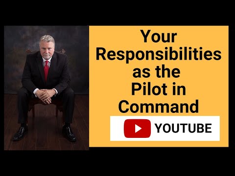 Your Responsibilities as Pilot in Command