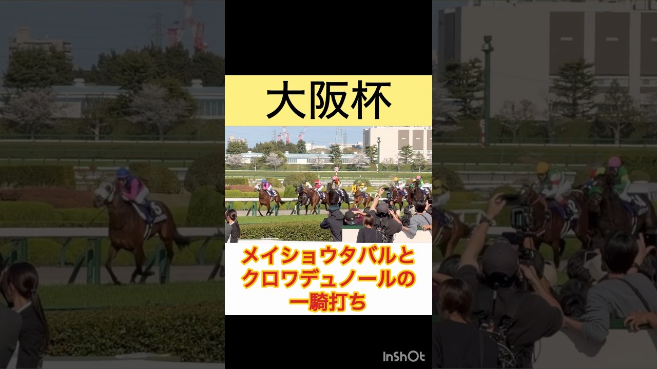 【大阪杯】クロワデュノールがメイショウタバルとの叩き合いを制する #shortvideo #short #大阪杯