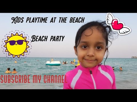 kids play time at the beach|beach party