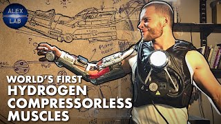 Hydrogen artificial muscles for Iron Man exoskeleton (work without compressor!)
