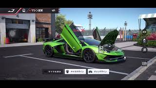 レーシングマスターランボルギーニアベンタードールゲット車モーションでアバターミツが飛んで行くのだ
