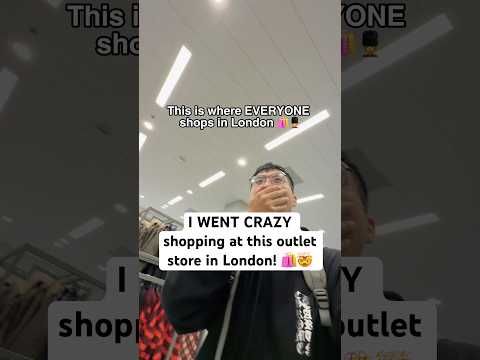 I WENT CRAZY shopping at this outlet store in London! 🛍️🤯