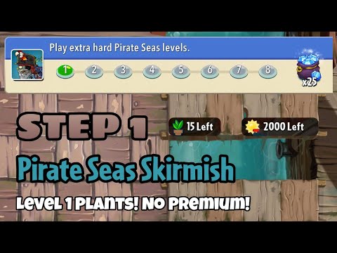 Plants vs Zombies 2 | Epic Quest: Pirate Seas Skirmish - Step 1