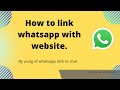 How to link whatsapp on html website | How to add whatsapp button in html website. HTML CSS