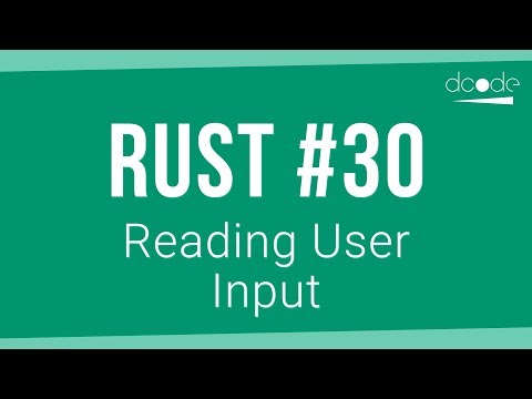 Rust Programming Tutorial 30 Reading User Input