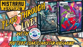 Mista Rau Gaming LIVE! Unmatched: Marvel (For King and Country & Brains and Brawns)
