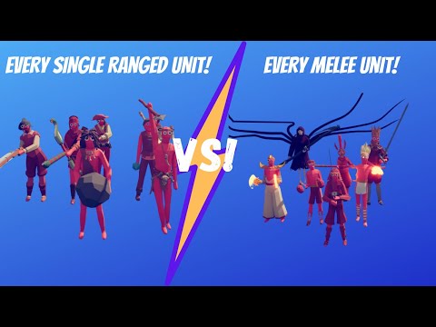 Every Ranged Unit vs Every Melee Unit! Totally Accurate Battle Simulator