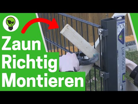 Doppelstabmattenzaun Montage ✅ ULTIMATIVE ANLEITUNG: Wie Doppelstabzaun Aufstellen & Einbetonieren?