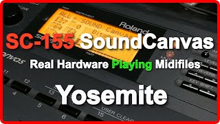 Video thumbnail for 🎹 Roland SOUND CANVAS SC155 (SC55) Play Midi files YOSEMITE (Instrumental) Passport Designs 90s DEMO by BitsAndTips