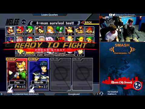 STS10.5 - Googleyed (Marth) vs Accidental Ham Sandwich (Fox) - Melee Losers Quarters