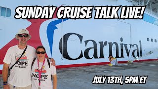 Sunday Cruise Talk Live | Let's Talk Cruising!
