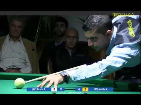ANIELLO vs QUARTA - SEMIFINALE TROFEO BILIARDO CAROLI HOTELS - GALLIPOLI 2016