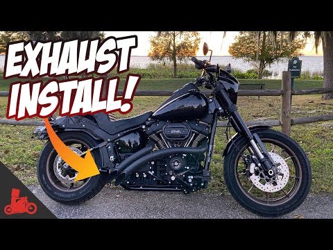 2020 Harley Low Rider S EXHAUST Install! (Bassani Sweepers)