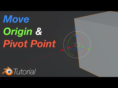 [3.2] Blender Tutorial: Change Pivot Point or Origin of an Object