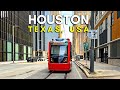 Houston Texas USA Downtown Houston Walking Tour 4K