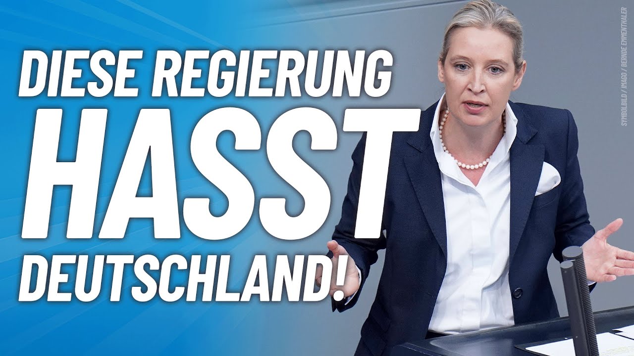 "Diese Regierung hasst Deutschland!" - Alice Weidel - AfD