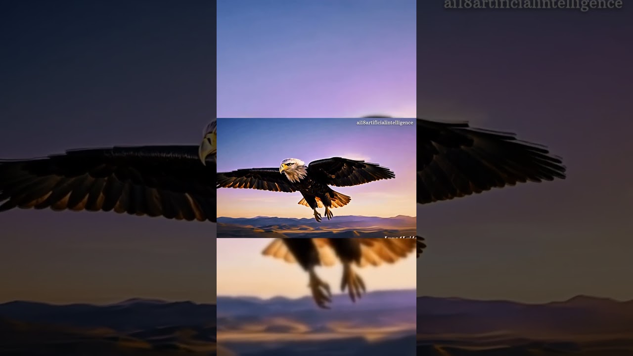 Eagle flying. Artificial intelligence magic 🪄✨🦅 #aiart#ai#viratkohli#ronaldo
