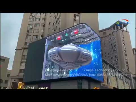 Large outdoor 3D Naked Eye led Screen LED Digital Signage Display Screen Curve Glasses free Curved 3