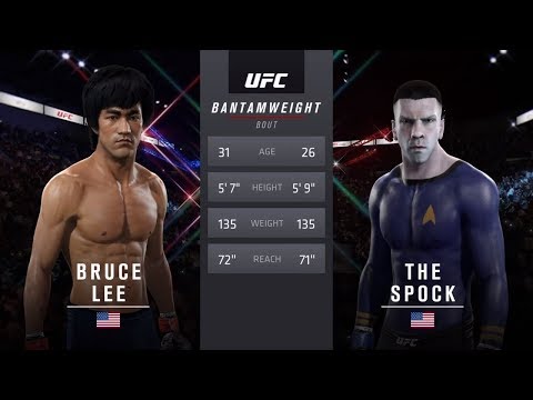 Bruce Lee vs. Spock (EA Sports UFC 2) - Crazy UFC 👊🤪