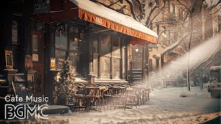 Delicate Jazz for Stress relief ☕ Relaxing Snow Cafe Jazz Music for Study, Work, Sleep