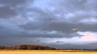 preview picture of video 'Autumn Dusk Airport Scone Perth Perthshire Scotland'