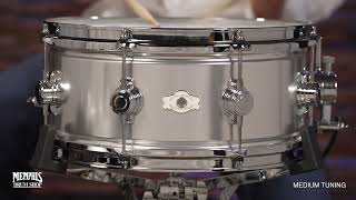 Video thumbnail for George H. Way 14x6.5 Aristocrat Aero Aluminum Snare Drum (A654-RO) by Memphis Drum Shop