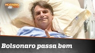 Boletim médico diz que Bolsonaro ‘passa bem’