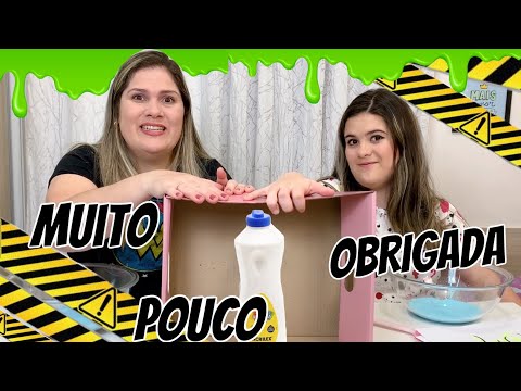 MUITO, POUCO OU OBRIGADA! SLIME CHALLENGE!!!!