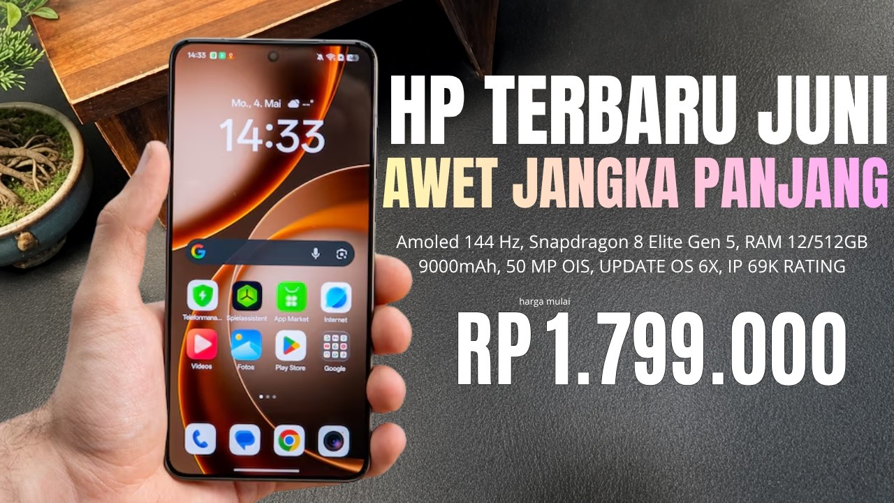 PRIMADONA BARU‼️BATERAI 9000MAH, RAM 12/512 GB - HP TERBARU RESMI INDONESIA JUNI 2026