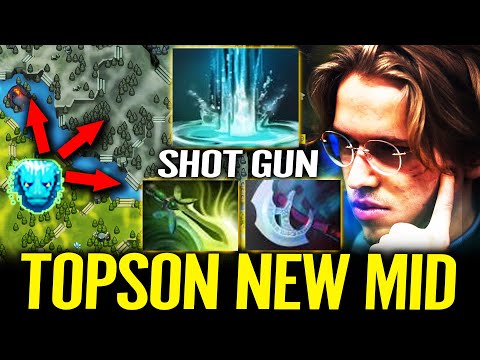 New TOPSON Mid Hero - 300 Agi Butterfly Bulying Mid Shot Gun Build Dota