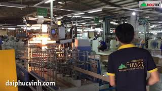 MÁY DÁN BỌC CẠNH THÀNH HỘC KÉO - BỌC KHUÔN CÁI CỬA TỰ ĐỘNG 4 MẶT BẰNG KEO PUR
