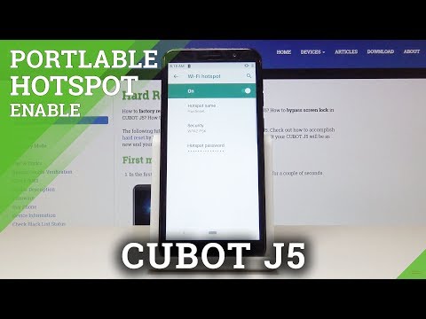 How to Use Portable Hotspot in Cubot J5 - Wi-Fi Sharing