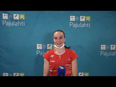 Tears of joy for Anastasiia Shapovalova who won the women's singles gold