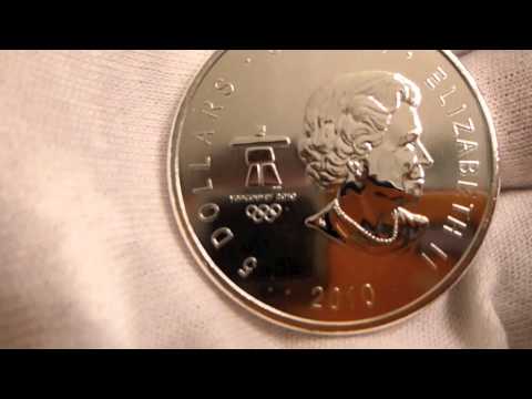 2010 Royal Canadian Mint 2010 Vancouver Whistler Olympics 1 Ounce Silver Coin Review