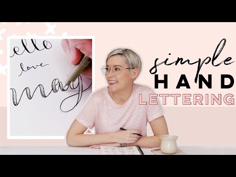 Easy Hand Lettering with Modern Calligraphy | Shayda Shorts