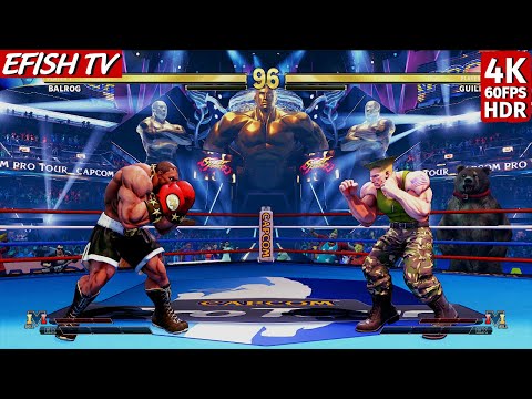 Balrog vs Guile (Hardest AI) - Street Fighter V
