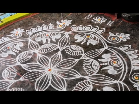 Full video 🌺 Big Rangoli designs 🌺 festival rangoli collection 🌺 Traditional muggulu