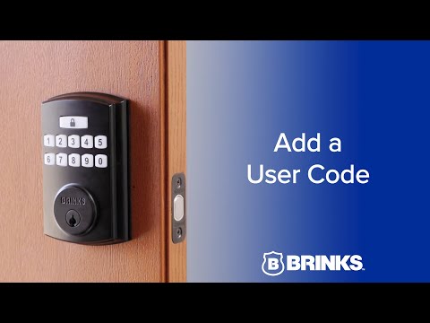 Brinks Electronic Deadbolt -  Adding a User Code