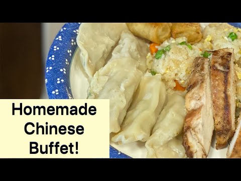 Plate full of Goodies! Fried Rice, dumplings, egg...