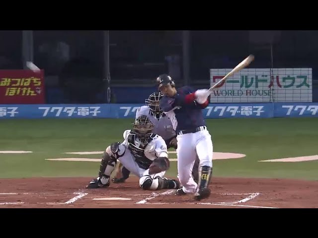 【1回表】ライオンズ・浅村も逆方向へ!! メヒア＆浅村の連続タイムリーで2-0!! 2014/8/8 M-L