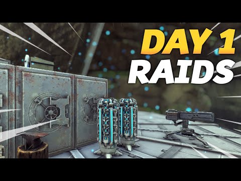 How I RAIDED Every Base SOLO On Day 1 - ARK
