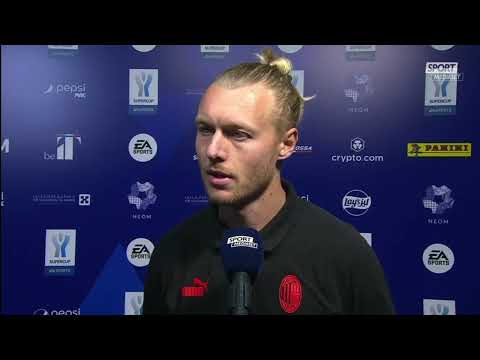 Simon Kjær Interview After AC Milan vs. Inter - Supercup 2023