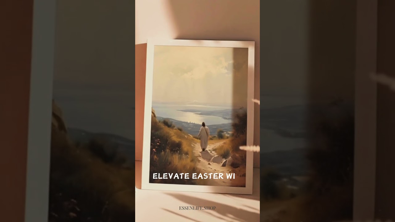 HE IS RISEN | EASTER WALL ART  #easterdecor#heisrisen #faith #jesus #christianity #christiandecor