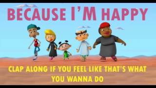 شعبية الكرتون - رقصة  فريق شعبية الكرتون على أغنية بي هابي | 2014