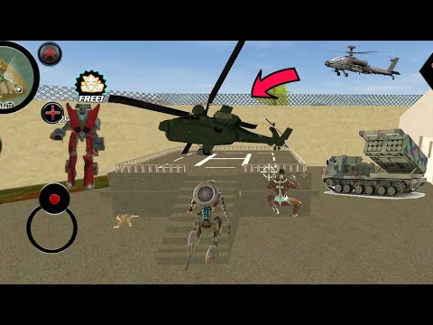 Robot Shark (BIKE Robot Fight Army Base) Helicopter Overturned in Army Base - Android Gameplay HD